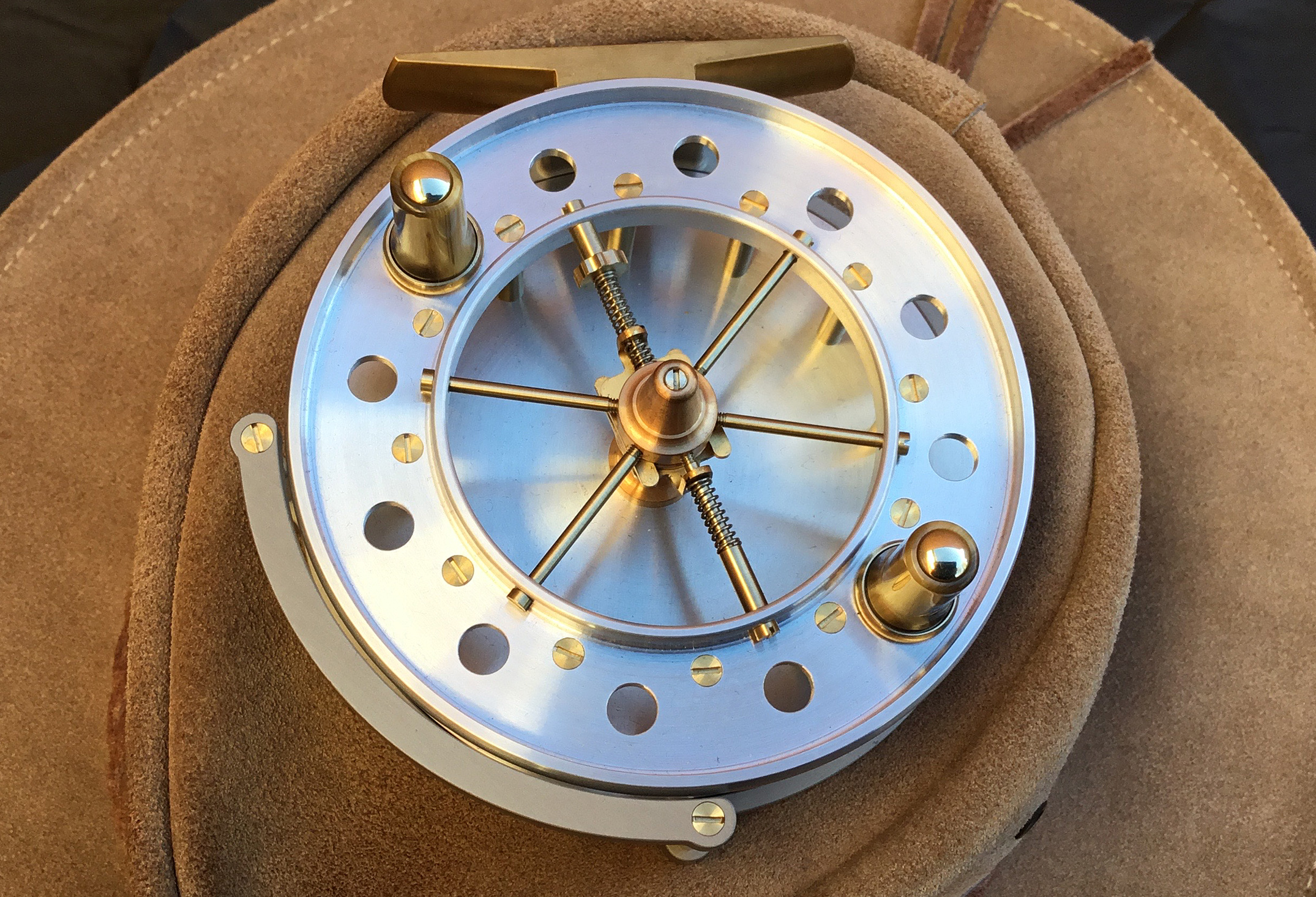 Spitfire Total Eclipse centrepin reel front