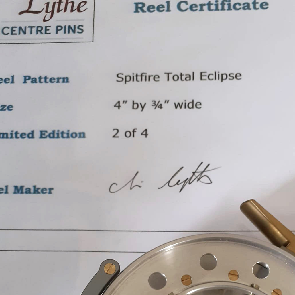Lythe Spitfire centrepin reel